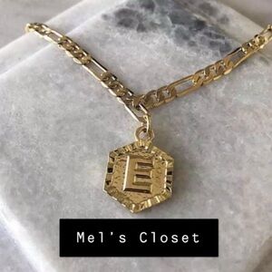 Gold Initial Anklet